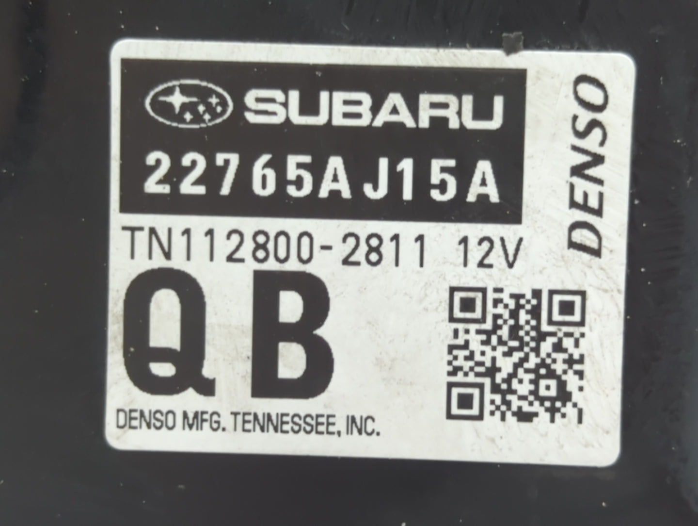 2016 Subaru Legacy PCM Engine Control Computer ECU ECM PCU OEM P/N:22765AJ15A Fits OEM Used Auto Parts - Oemusedautoparts1.c