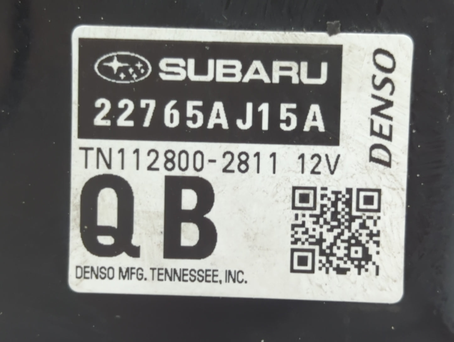 2016 Subaru Legacy PCM Engine Control Computer ECU ECM PCU OEM P/N:22765AJ15A Fits OEM Used Auto Parts - Oemusedautoparts1.c