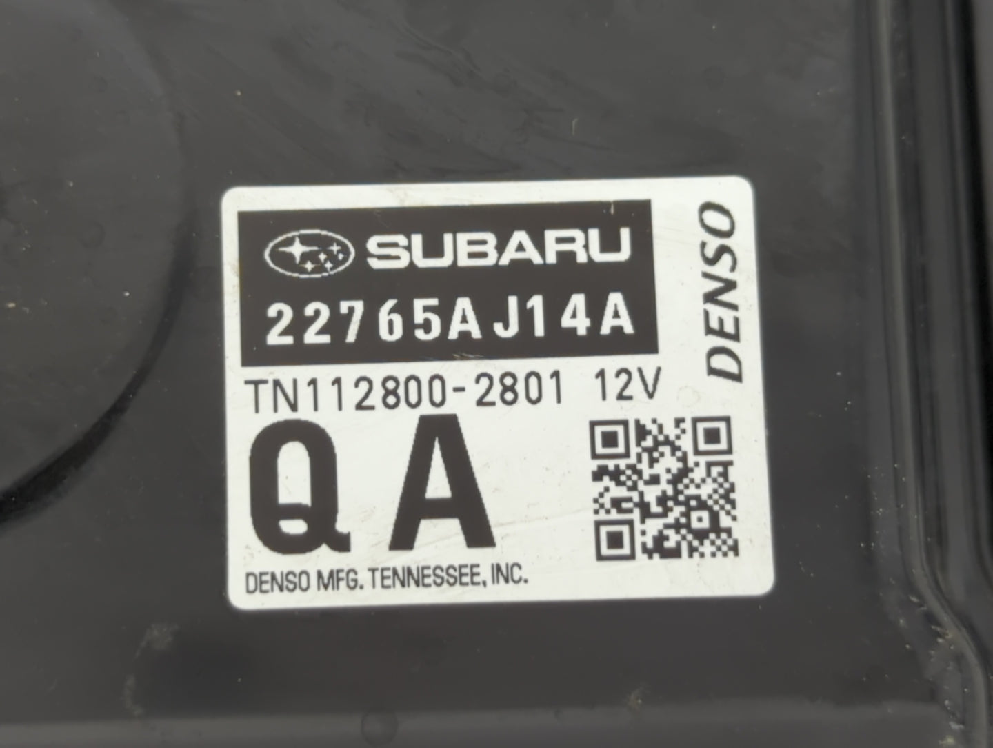 2016 Subaru Legacy PCM Engine Control Computer ECU ECM PCU OEM P/N:22765AJ14A Fits OEM Used Auto Parts - Oemusedautoparts1.c