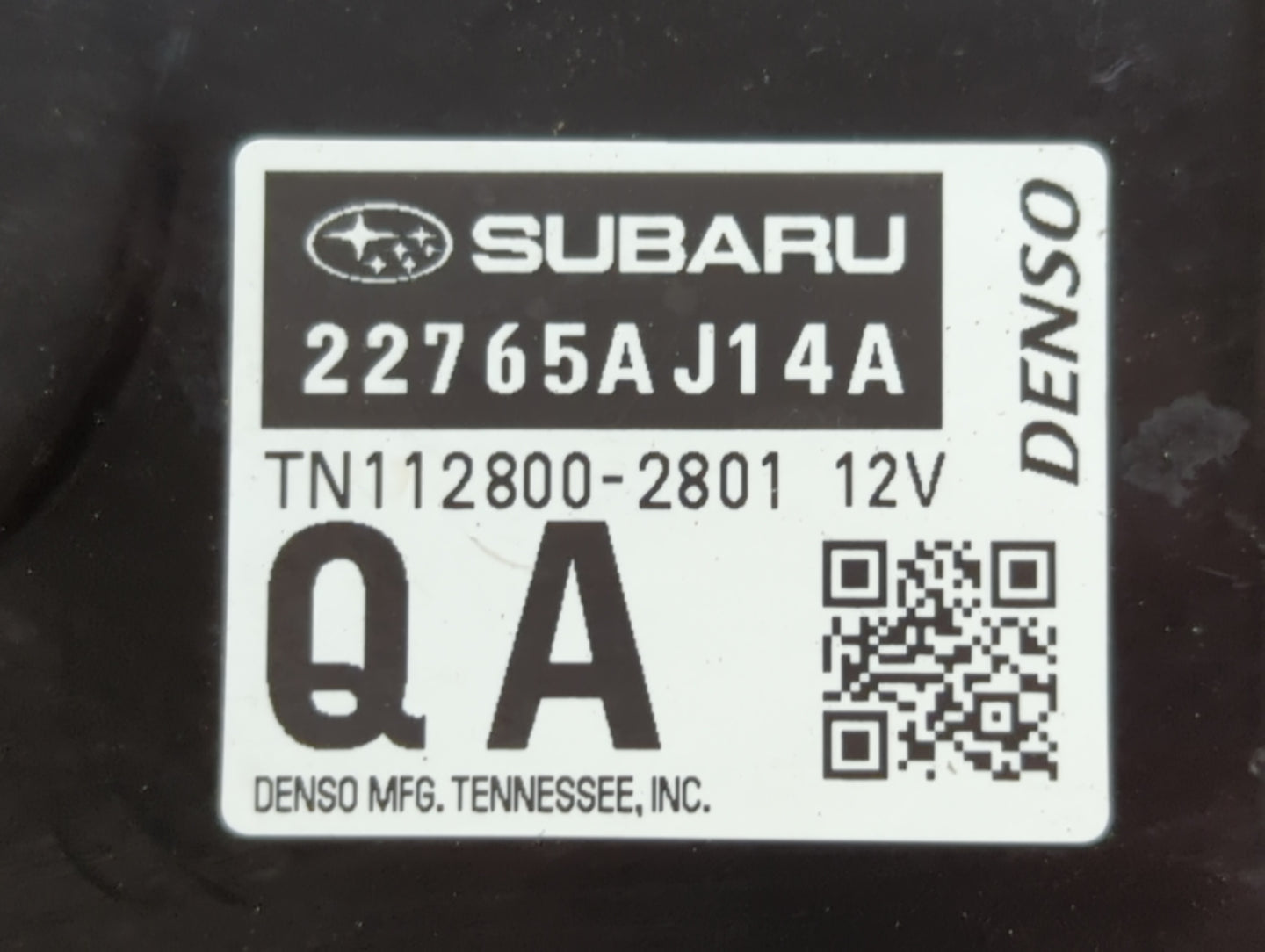 2016 Subaru Legacy PCM Engine Control Computer ECU ECM PCU OEM P/N:22765AJ14A Fits OEM Used Auto Parts - Oemusedautoparts1.c