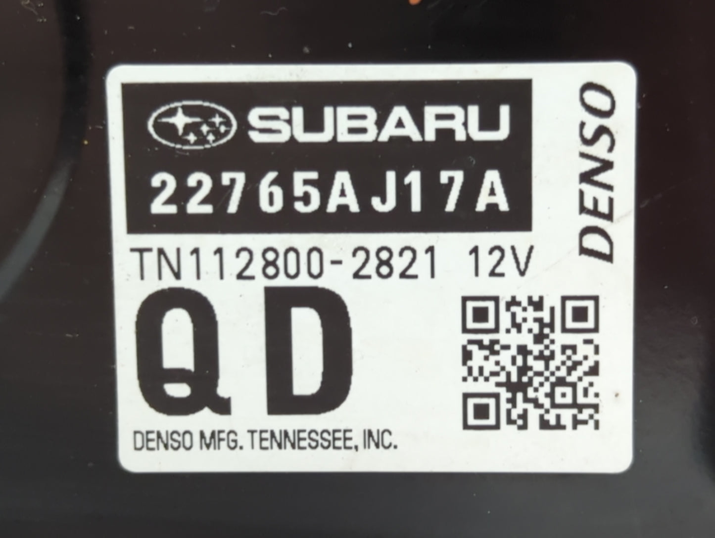 2016 Subaru Legacy PCM Engine Control Computer ECU ECM PCU OEM P/N:22765AJ17A Fits OEM Used Auto Parts - Oemusedautoparts1.c