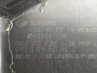2016 Subaru Legacy Fusebox Fuse Box Panel Relay Module P/N:MB503703B Fits OEM Used Auto Parts - Oemusedautoparts1.com