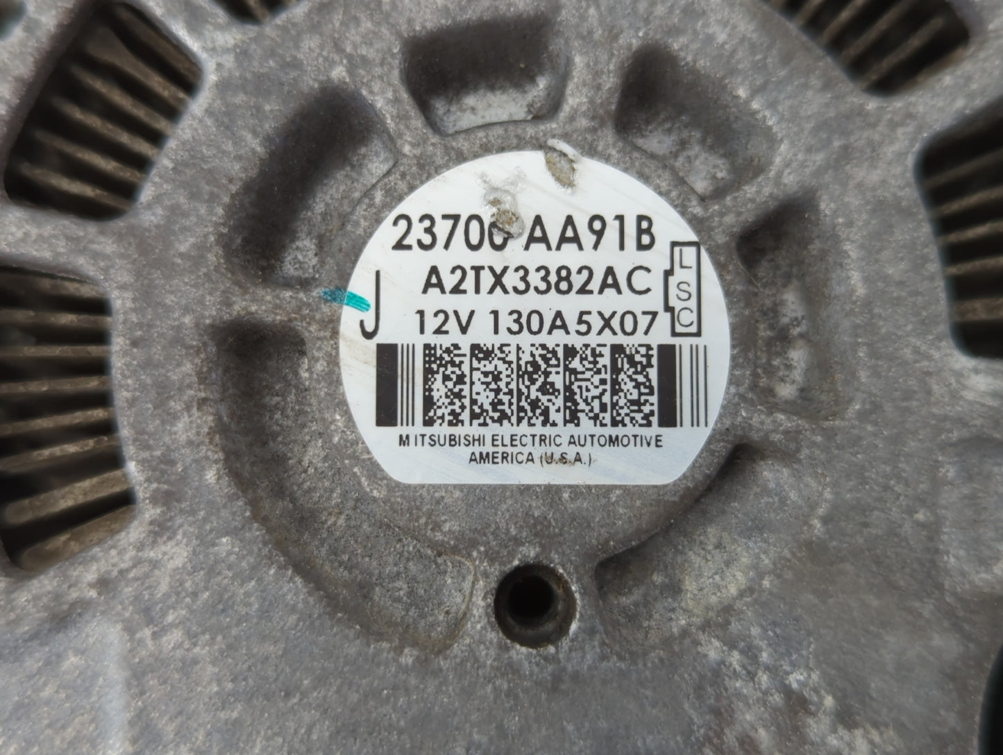 2015-2017 Subaru Legacy Alternator Replacement Generator Charging Assembly Engine OEM P/N:23700 AA91B Fits Fits 2015 2016 20