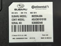 2016 Subaru Legacy Bluetooth Phone Communication Control Module Ccm Oem - Oemusedautoparts1.com