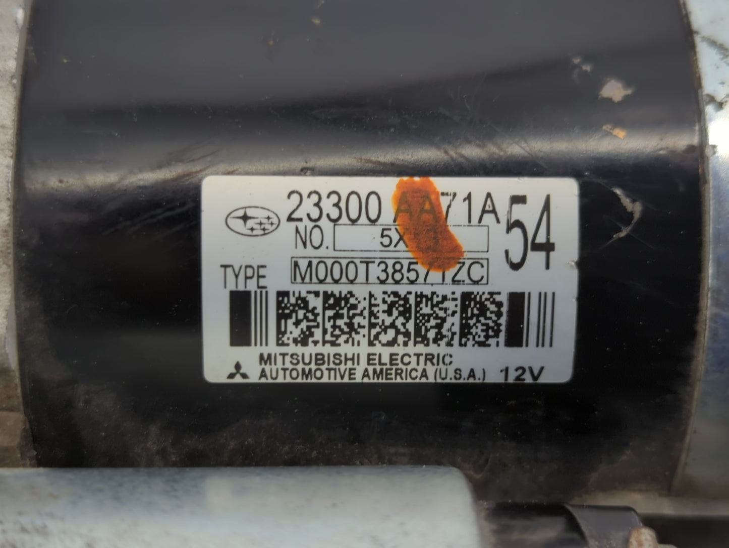 2015-2019 Subaru Legacy Car Starter Motor Solenoid OEM P/N:M00T38571ZC 23300 AA71A Fits Fits 2015 2016 2017 2018 2019 OEM Us