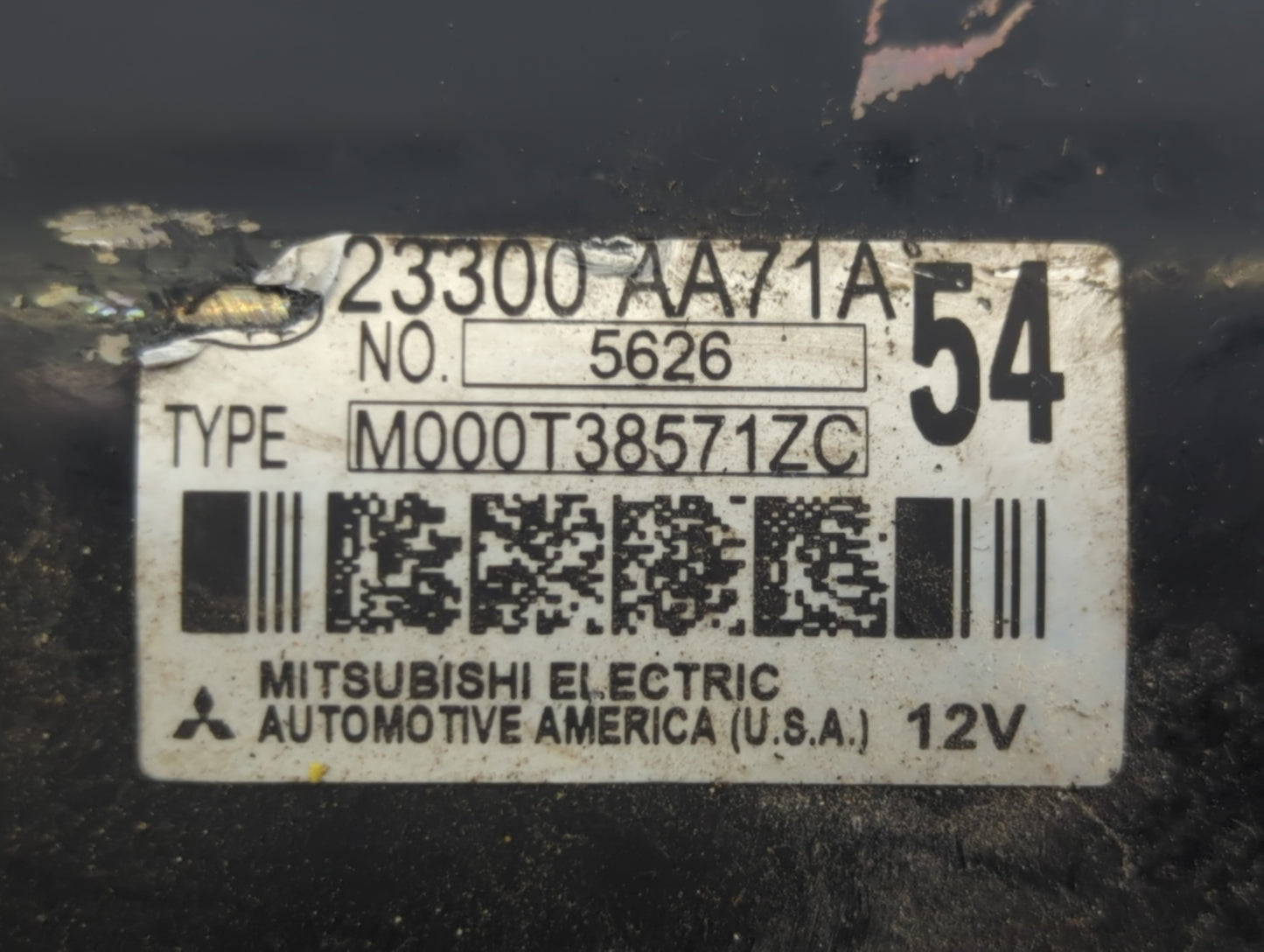 2015-2019 Subaru Legacy Car Starter Motor Solenoid OEM P/N:M000T38571ZC 23300 AA71A Fits Fits 2015 2016 2017 2018 2019 OEM U