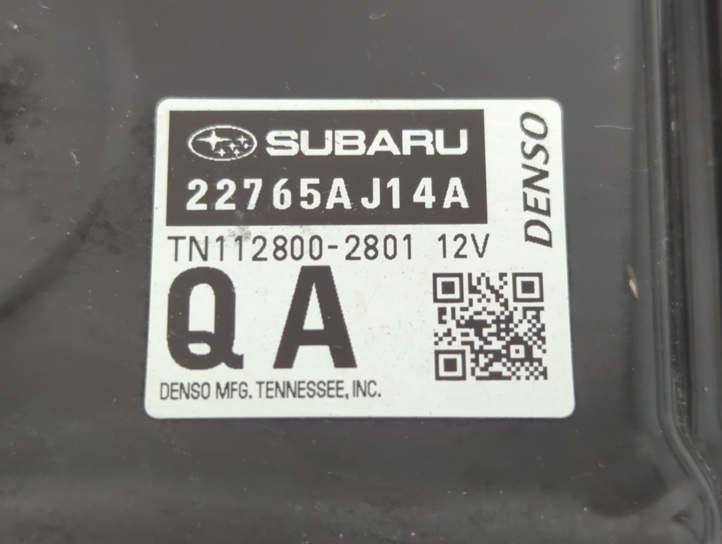 2016 Subaru Legacy PCM Engine Control Computer ECU ECM PCU OEM P/N:TN112800-2801 22765AJ14A Fits OEM Used Auto Parts - Oemus