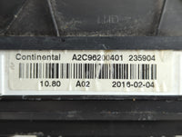 2016 Subaru Legacy Instrument Cluster Speedometer Gauges P/N:A02 235904, A2C96200401 Fits OEM Used Auto Parts - Oemusedautop