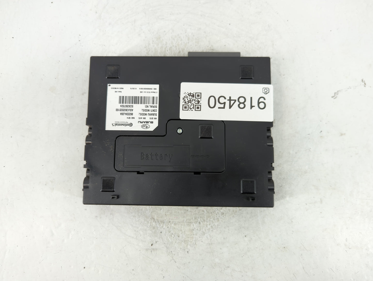2016 Subaru Legacy Bluetooth Phone Communication Control Module Ccm Oem - Oemusedautoparts1.com