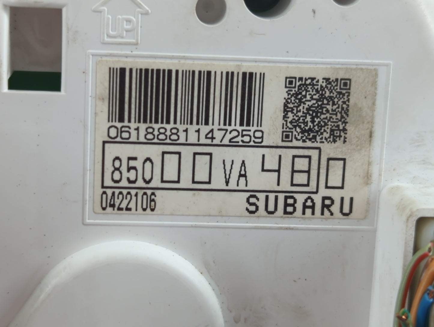 2016 Subaru Wrx Instrument Cluster Speedometer Gauges P/N:8500VA480 Fits OEM Used Auto Parts - Oemusedautoparts1.com