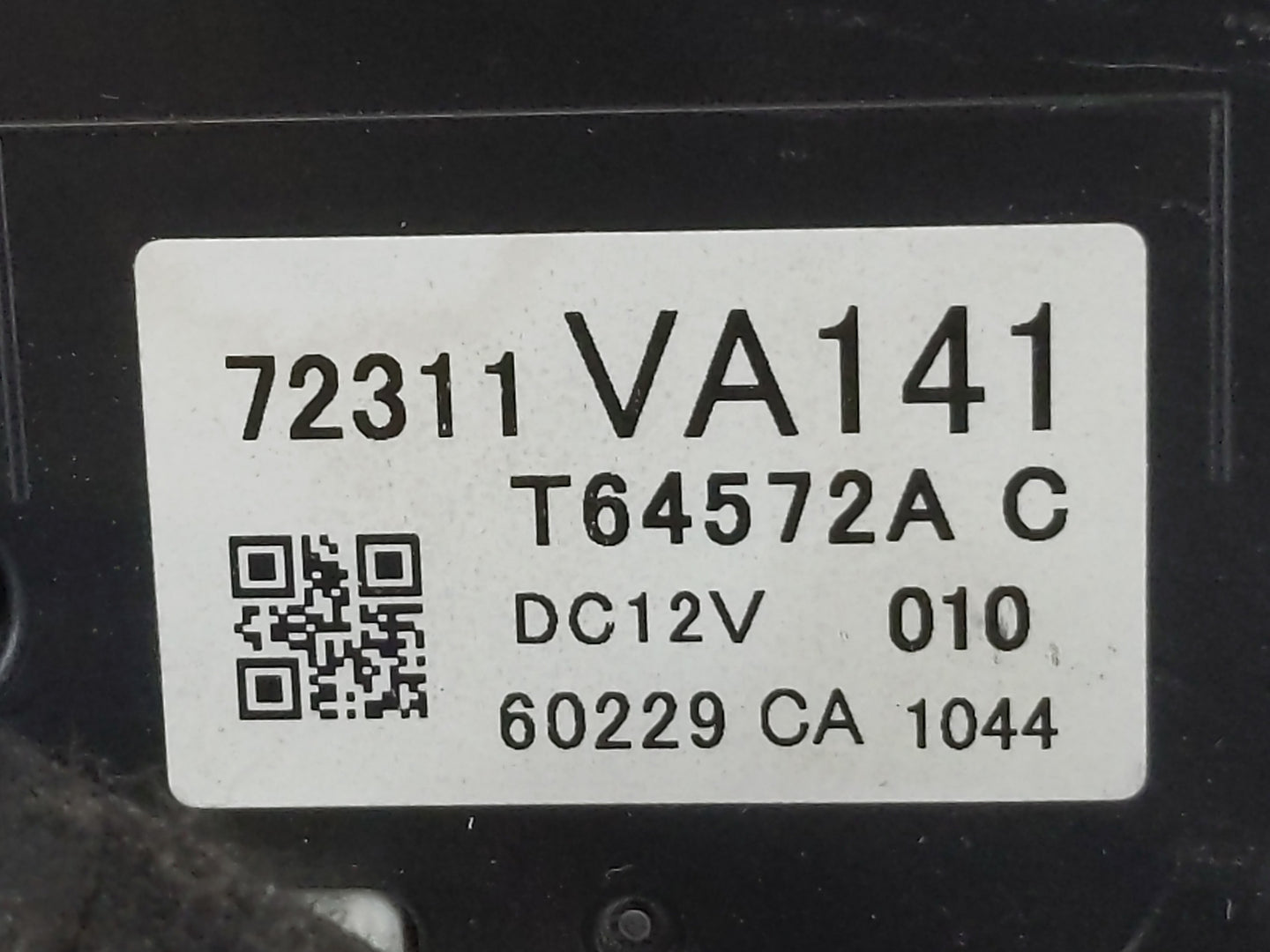 2016 Subaru Wrx Climate Control Module Temperature AC/Heater Replacement P/N:72311VA141 Fits OEM Used Auto Parts - Oemusedau
