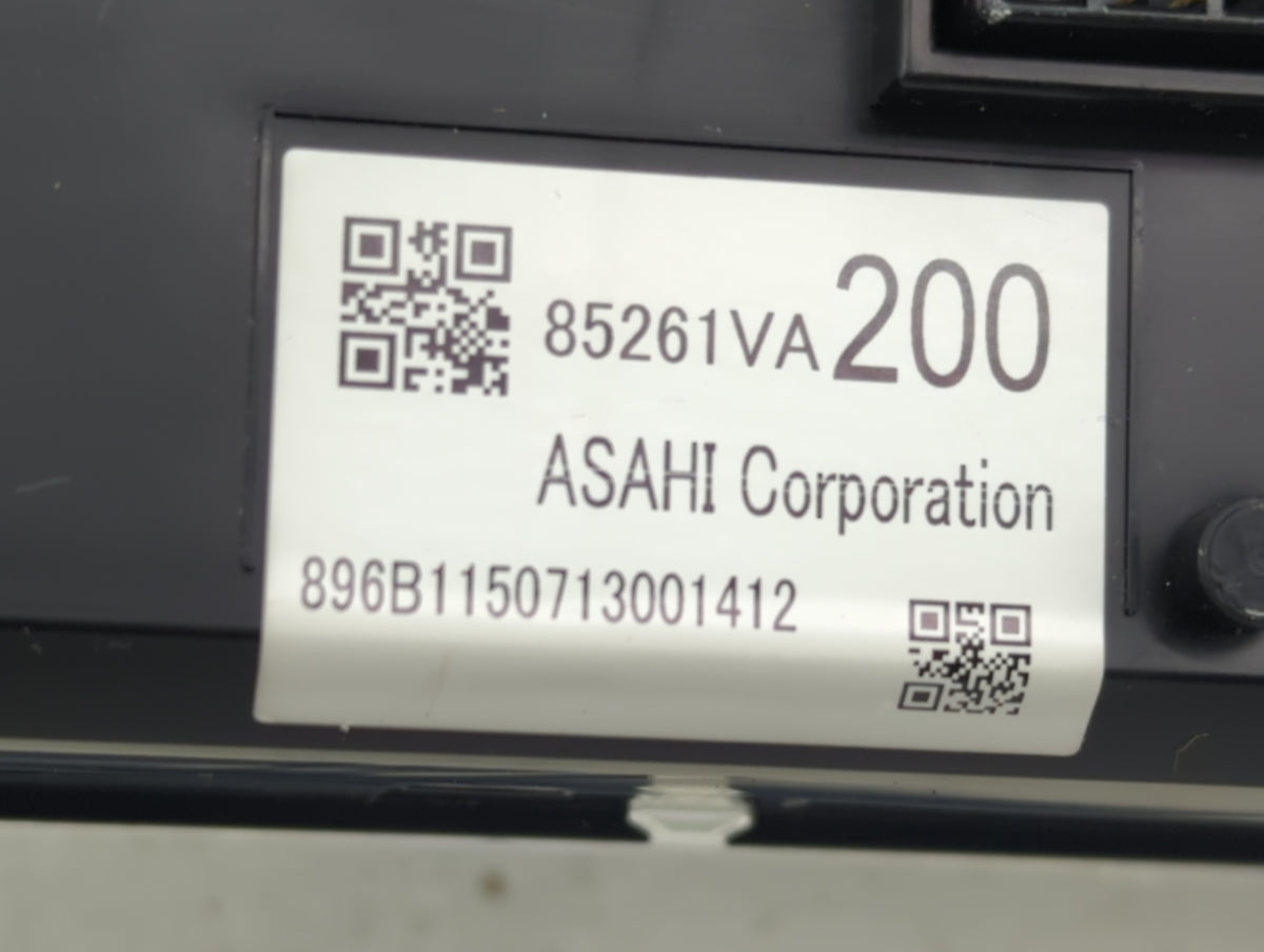 2016-2016 Subaru Wrx Information Radio Display Screen 1290178 - Oemusedautoparts1.com