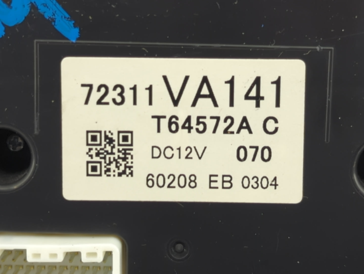 2016 Subaru Wrx Climate Control Module Temperature AC/Heater Replacement P/N:72311VA141 T64572A Fits OEM Used Auto Parts - O