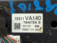 2016 Subaru Wrx Climate Control Module Temperature AC/Heater Replacement P/N:72311VA141 72311VA140 Fits OEM Used Auto Parts 