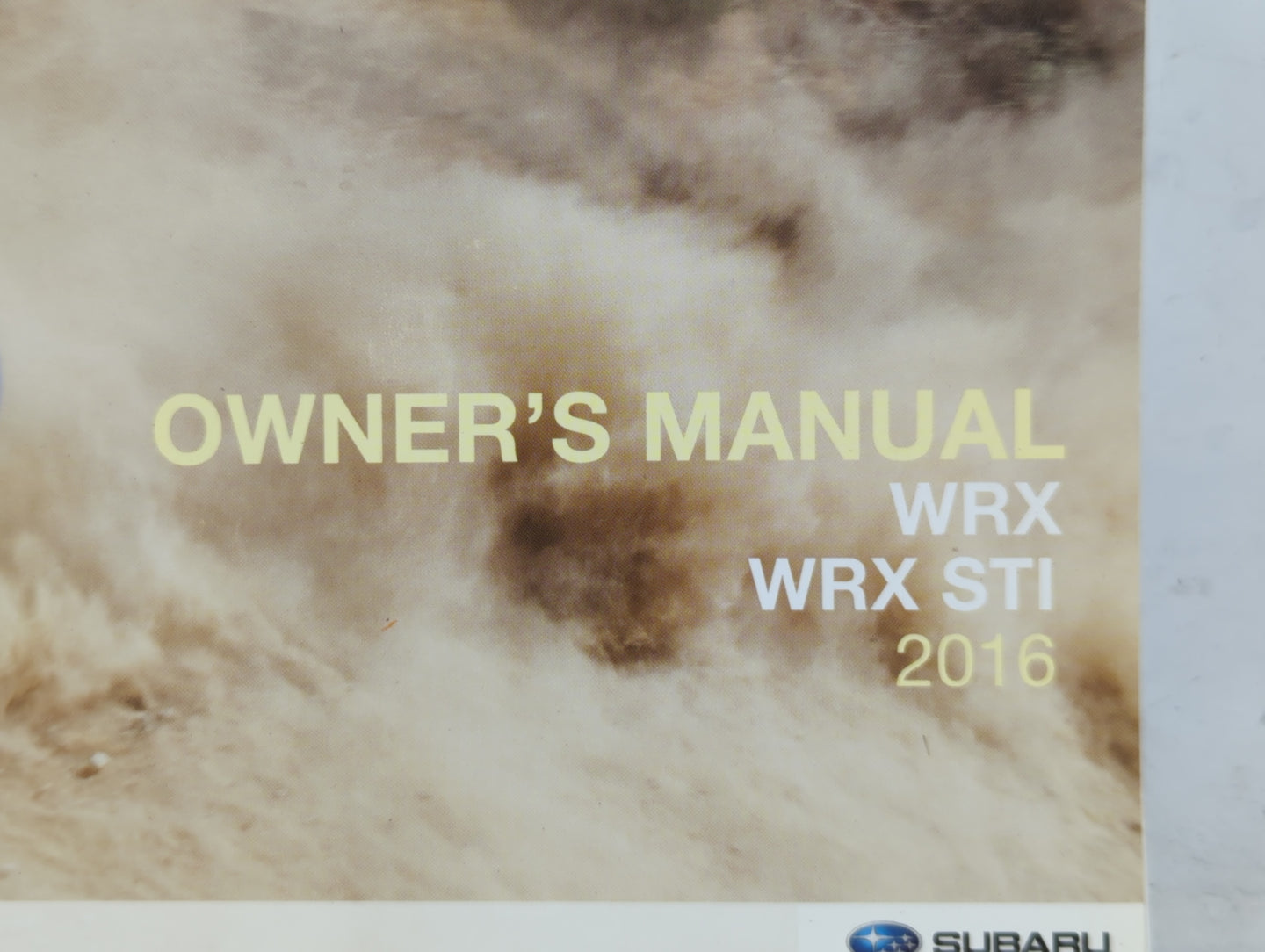 2016 Subaru Wrx Owners Manual Book Guide P/N:A1230BE-B OEM Used Auto Parts - Oemusedautoparts1.com