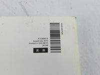 2016 Subaru Wrx Owners Manual Book Guide P/N:A1230BE-B OEM Used Auto Parts - Oemusedautoparts1.com