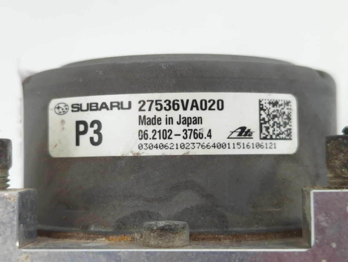 2016 Subaru Wrx Anti-Lock Brake ABS Pump Module Actuator OEM P/N:27536VA020 Fits OEM Used Auto Parts - Oemusedautoparts1.com