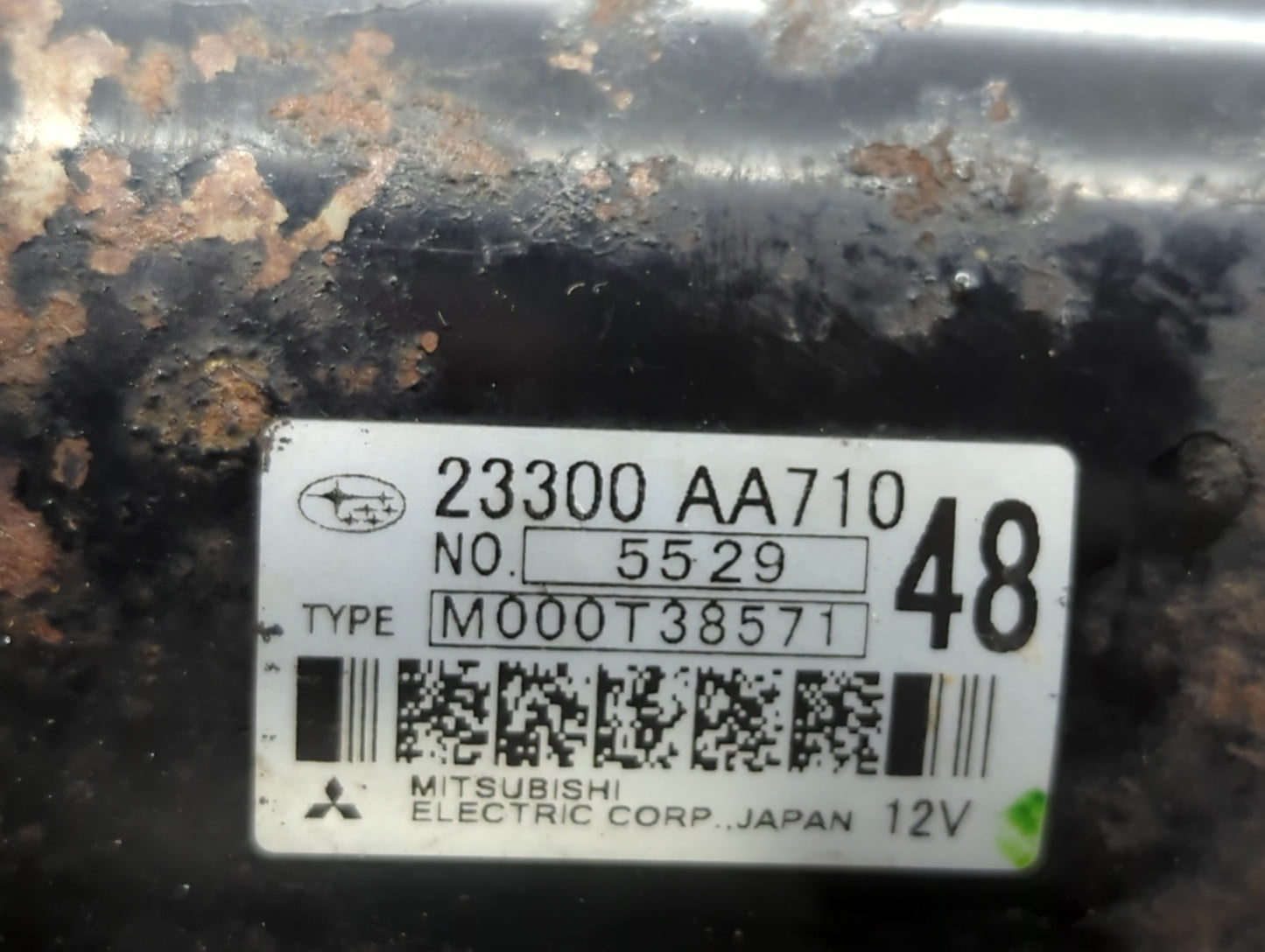 2018-2021 Subaru Wrx Car Starter Motor Solenoid OEM P/N:23300 AA710 62260101 Fits OEM Used Auto Parts - Oemusedautoparts1.co