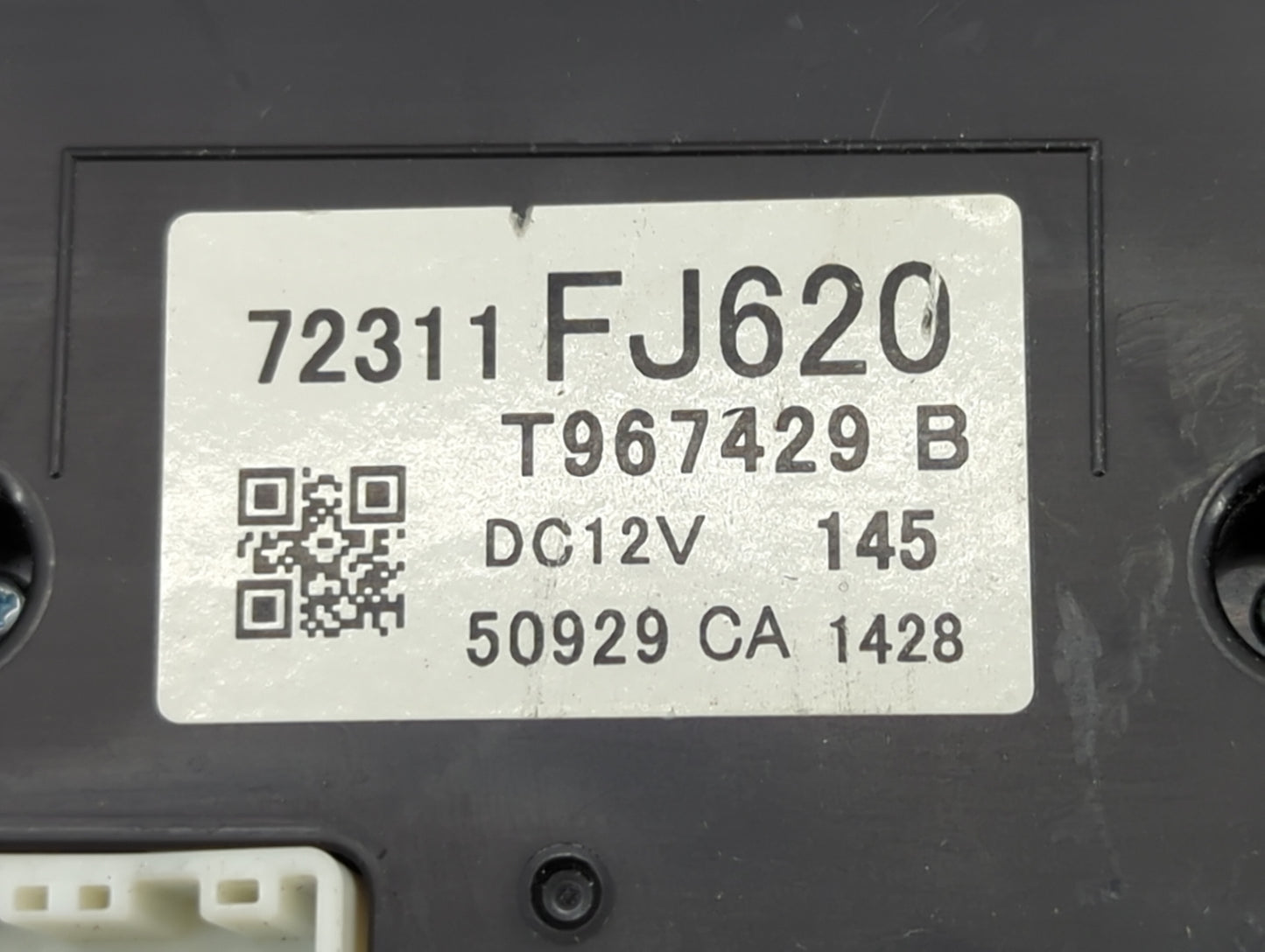 2015 Subaru Xv Climate Control Module Temperature AC/Heater Replacement P/N:72311FJ620 Fits Fits 2016 OEM Used Auto Parts - 