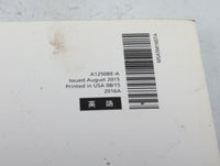 2016 Subaru Xv Owners Manual Book Guide P/N:A1250BE-A MSA5M1607A OEM Used Auto Parts - Oemusedautoparts1.com