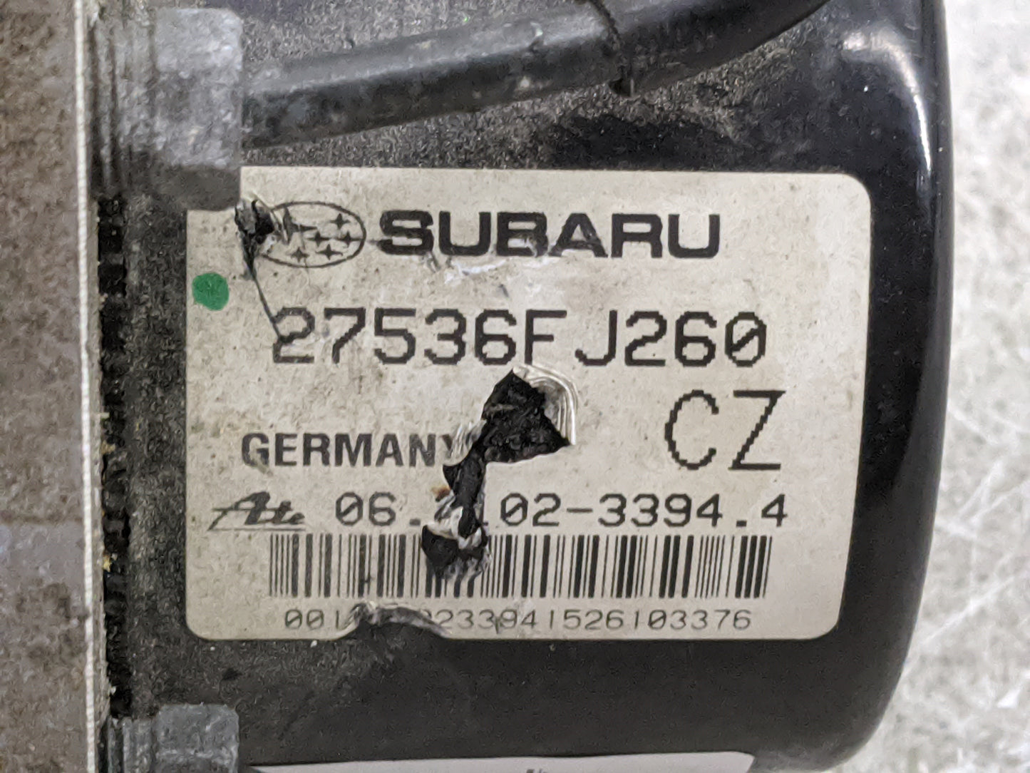 2016 Subaru Xv ABS Pump Control Module Replacement P/N:27536FJ260 06.2109-7441.3, 06.2622-3095.1, 28.5622-4500.3 Fits OEM Us