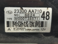 2013-2015 Subaru Xv Car Starter Motor Solenoid OEM P/N:M000T39571 23300 AA710 Fits OEM Used Auto Parts - Oemusedautoparts1.c
