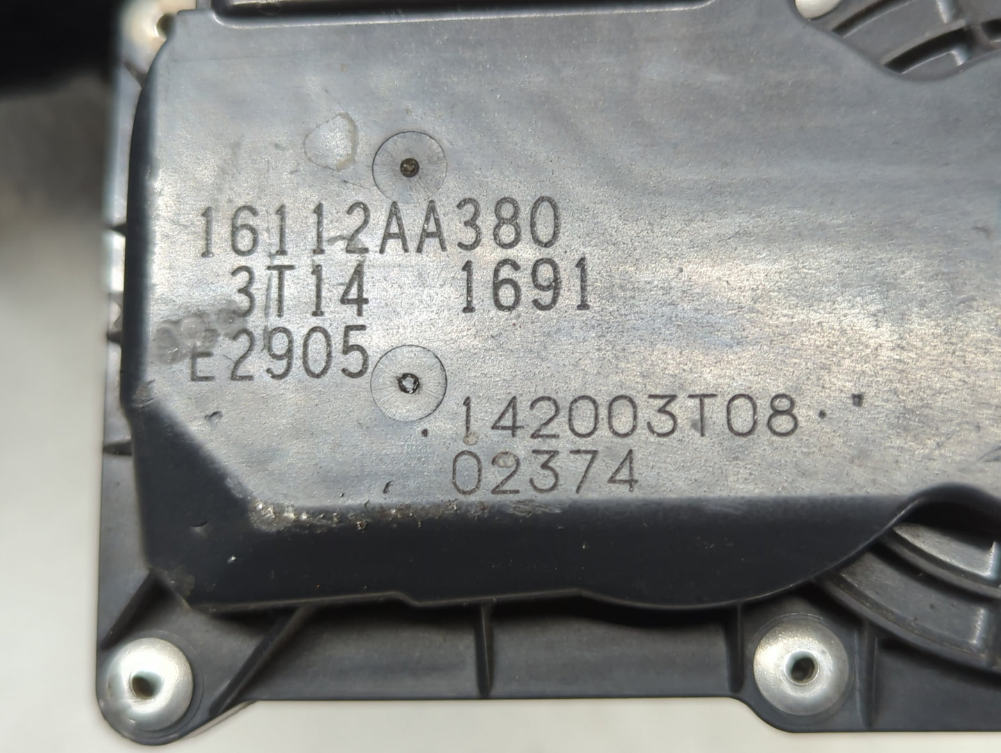 2013-2015 Subaru Xv Throttle Body P/N:142003T08 16112AA380 Fits Fits 2011 2012 2013 2014 2015 2016 2017 2018 OEM Used Auto P