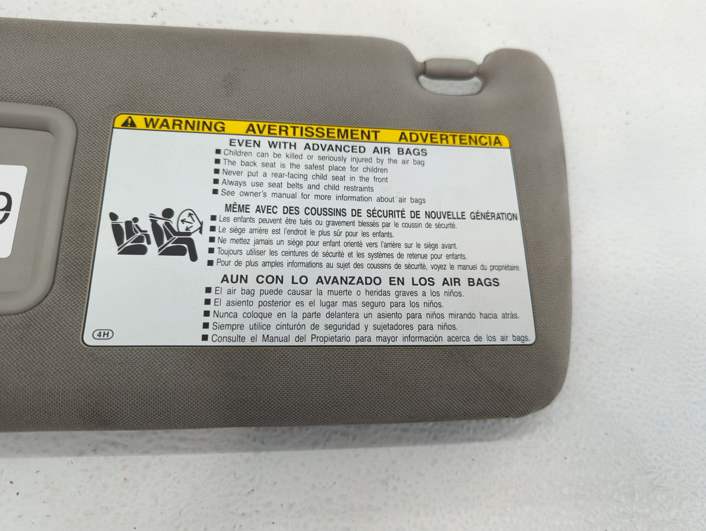 2010-2022 Toyota 4runner Sun Visor Shade Replacement Driver Left Mirror Fits OEM Used Auto Parts - Oemusedautoparts1.com