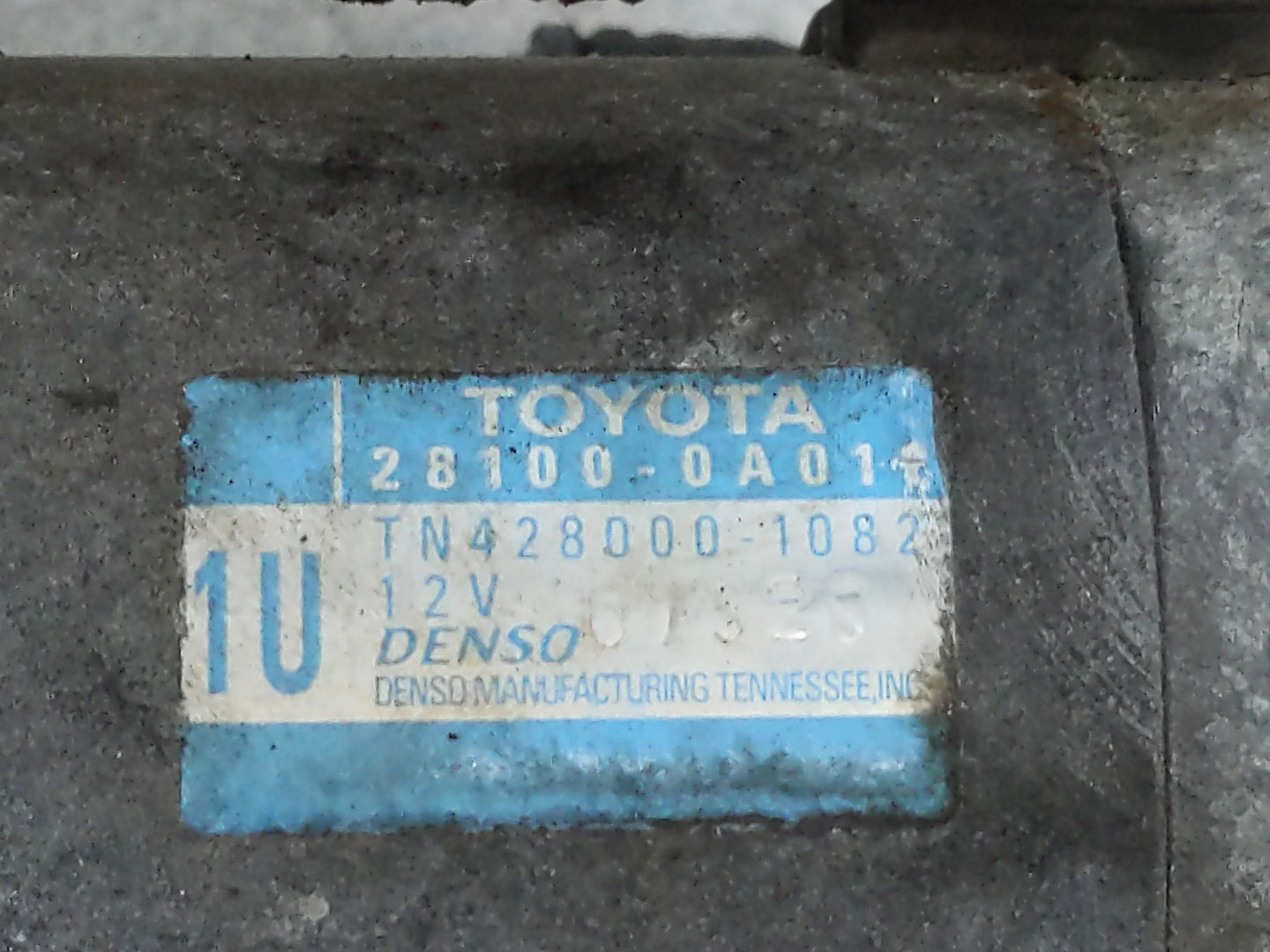 2004-2017 Toyota Camry Car Starter Motor Solenoid OEM P/N:TN428000-1082 28100-0A011 Fits OEM Used Auto Parts - Oemusedautopa