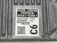 2016-2017 Toyota Camry PCM Engine Control Computer ECU ECM PCU OEM P/N:89661-06N11 Fits Fits 2016 2017 OEM Used Auto Parts -