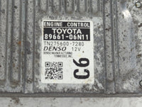 2016-2017 Toyota Camry PCM Engine Control Computer ECU ECM PCU OEM P/N:89661-06N11 Fits Fits 2016 2017 OEM Used Auto Parts -
