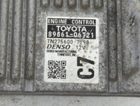 2016-2017 Toyota Camry PCM Engine Control Computer ECU ECM PCU OEM P/N:89661-06T21 Fits Fits 2016 2017 OEM Used Auto Parts -