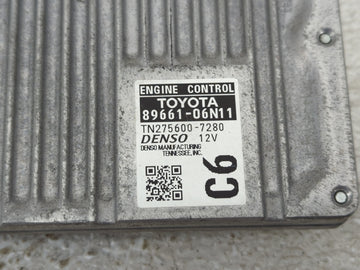 2016-2017 Toyota Camry PCM Engine Control Computer ECU ECM PCU OEM P/N:TN275600-7280 89661-06N11 Fits Fits 2016 2017 OEM Used Auto Parts