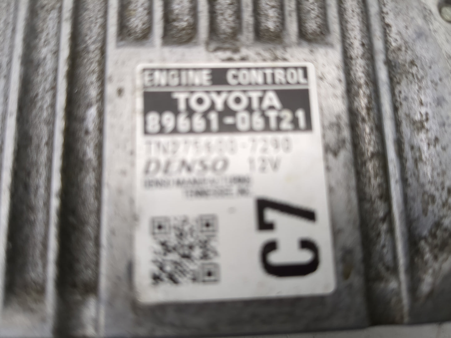 2016-2017 Toyota Camry PCM Engine Control Computer ECU ECM PCU OEM P/N:89661-06T21 275600-7290 Fits Fits 2016 2017 OEM Used 
