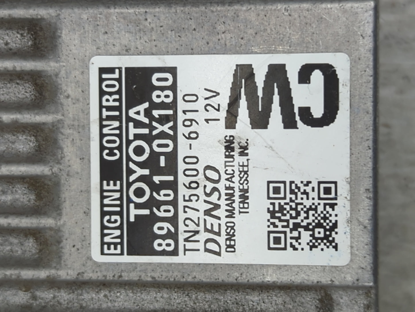 2016 Toyota Camry PCM Engine Control Computer ECU ECM PCU OEM P/N:89661-0X180 TN275600-6910 Fits OEM Used Auto Parts - Oemus