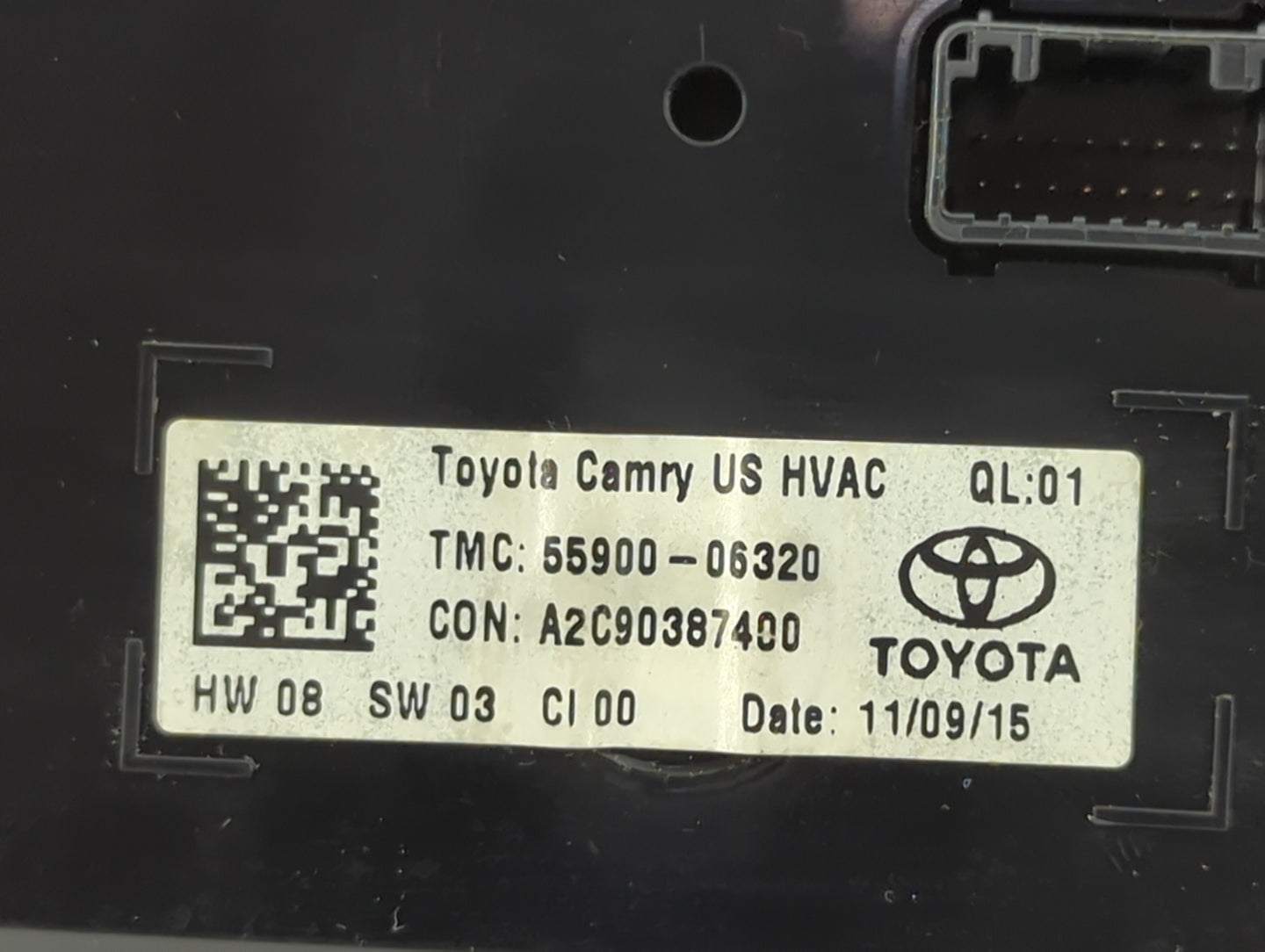 2015-2017 Toyota Camry Climate Control Module Temperature AC/Heater Replacement P/N:55900-05320 Fits Fits 2015 2016 2017 OEM