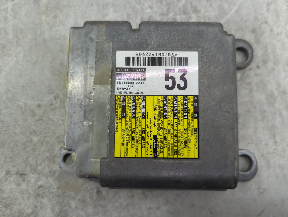 2015-2017 Toyota Camry Safety Restraint Srs Airbag Control Module - Oemusedautoparts1.com