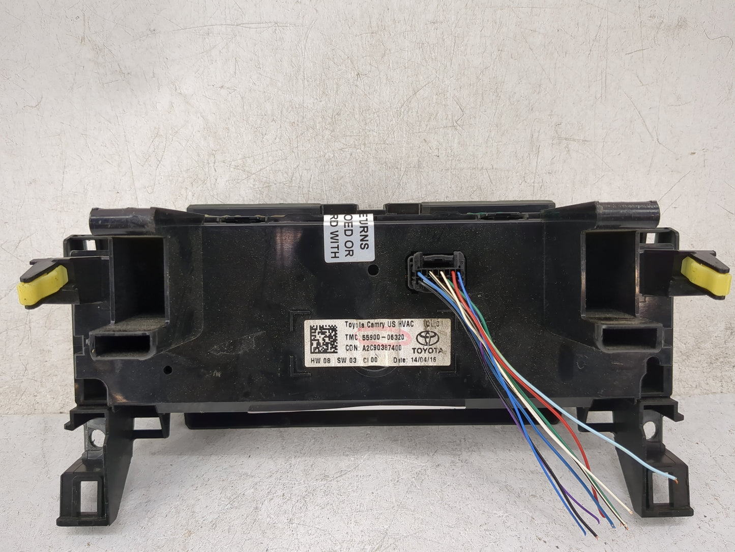 2015-2017 Toyota Camry Climate Control Module Temperature AC/Heater Replacement P/N:55900-06320 A2C90387400 Fits OEM Used Au