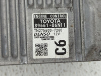 2016-2017 Toyota Camry PCM Engine Control Computer ECU ECM PCU OEM P/N:89661-06N11 Fits Fits 2016 2017 OEM Used Auto Parts -