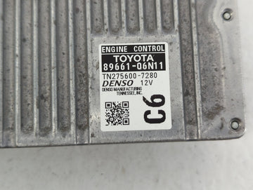 2016-2017 Toyota Camry PCM Engine Control Computer ECU ECM PCU OEM P/N:89661-06N11 Fits Fits 2016 2017 OEM Used Auto Parts