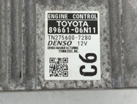 2016-2017 Toyota Camry PCM Engine Control Computer ECU ECM PCU OEM P/N:89661-06N11 Fits Fits 2016 2017 OEM Used Auto Parts -