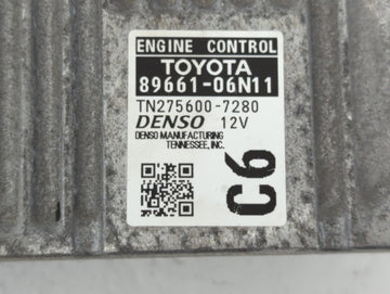 2016-2017 Toyota Camry PCM Engine Control Computer ECU ECM PCU OEM P/N:89661-06N11 Fits Fits 2016 2017 OEM Used Auto Parts