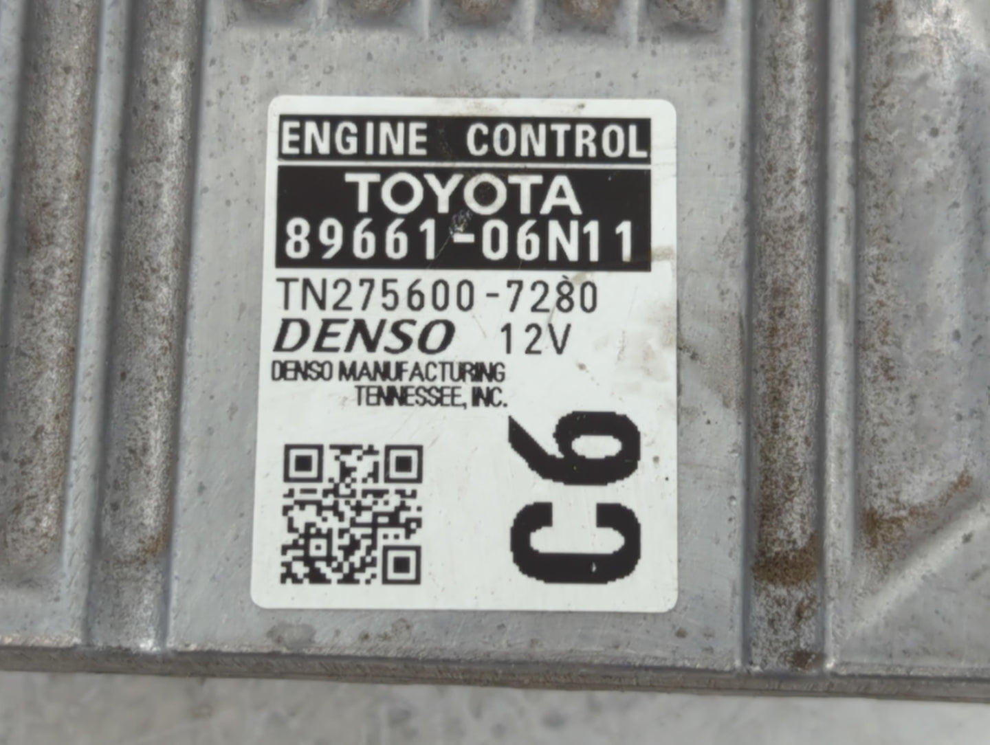 2016-2017 Toyota Camry PCM Engine Control Computer ECU ECM PCU OEM P/N:275600-7280 89661-06N11 Fits Fits 2016 2017 OEM Used 