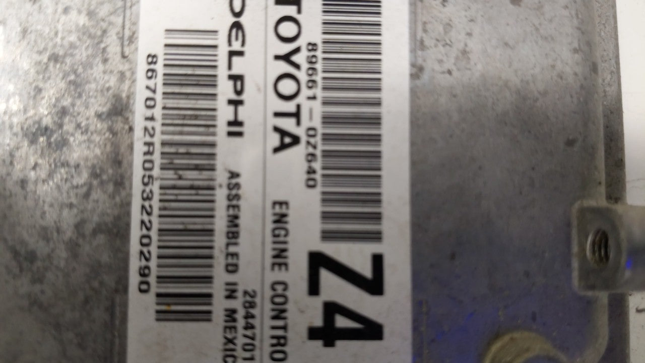 2015 Toyota Corolla PCM Engine Control Computer ECU ECM PCU OEM P/N:89661-0Z640 89661-0Z630 Fits OEM Used Auto Parts - Oemus