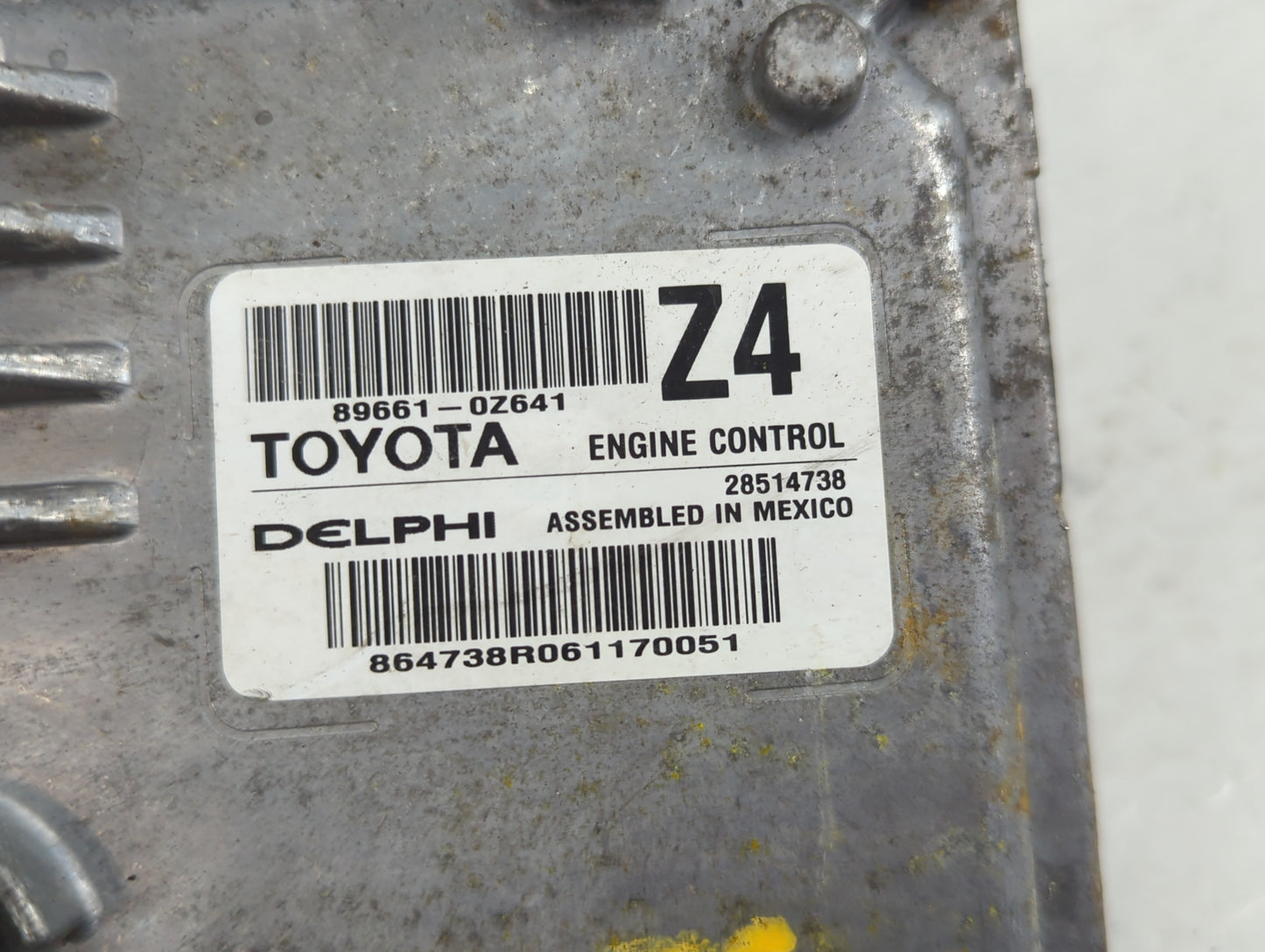 2015-2016 Toyota Corolla PCM Engine Control Computer ECU ECM PCU OEM P/N:89661-0Z651 Fits Fits 2015 2016 OEM Used Auto Parts