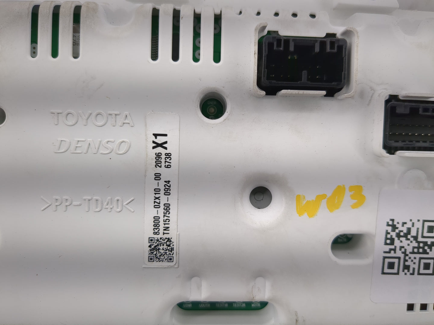 2014-2016 Toyota Corolla Instrument Cluster Speedometer Gauges P/N:83800-0ZX10-00 Fits Fits 2014 2015 2016 OEM Used Auto Par