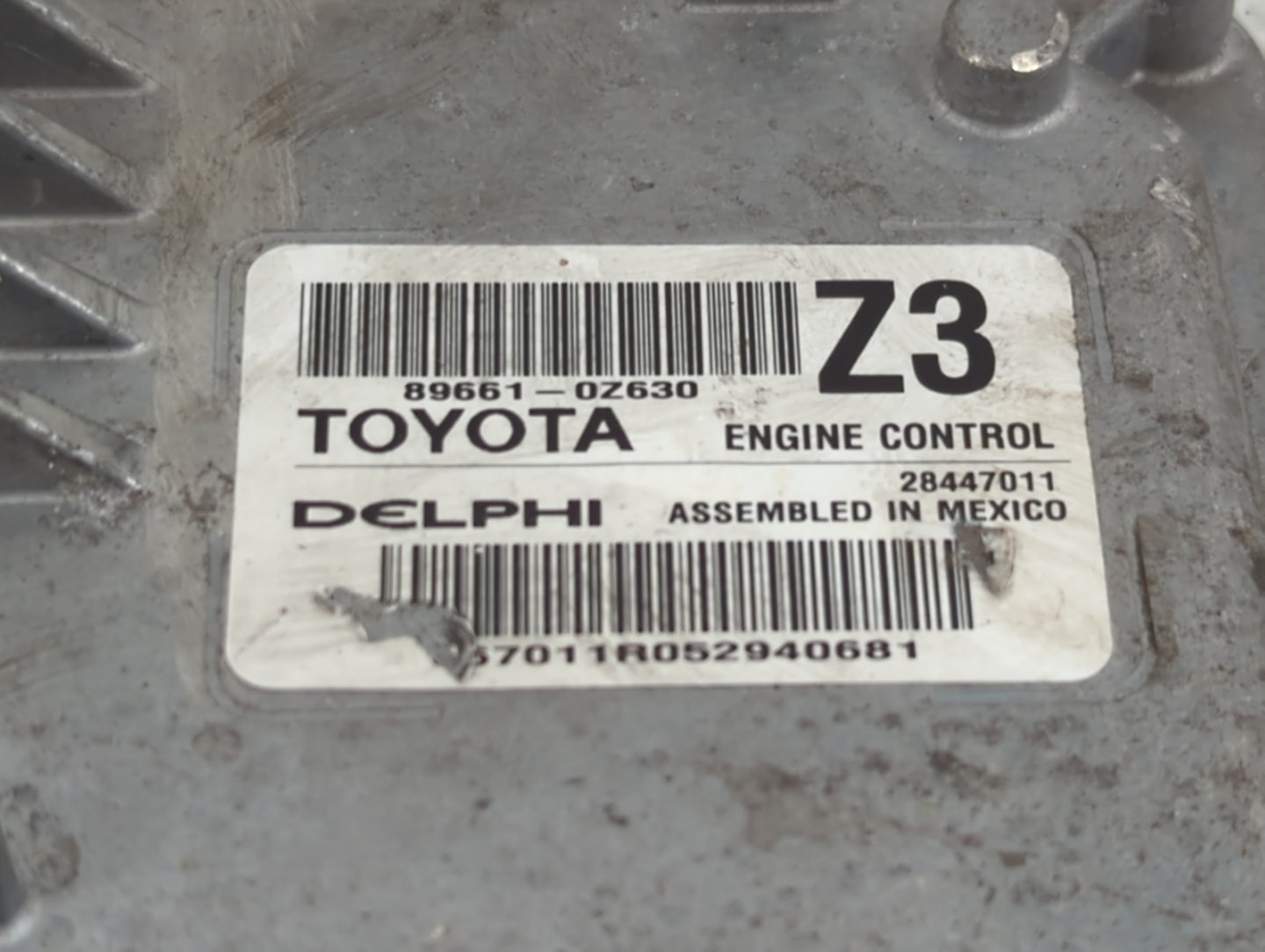 2015-2016 Toyota Corolla PCM Engine Control Computer ECU ECM PCU OEM P/N:89661-0Z630 Fits Fits 2015 2016 OEM Used Auto Parts