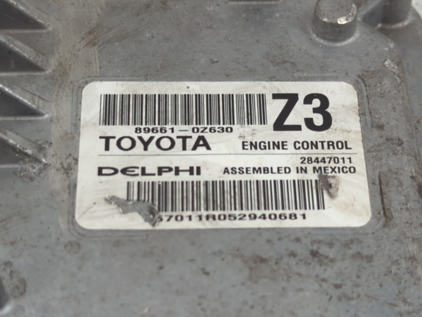 2015-2016 Toyota Corolla PCM Engine Control Computer ECU ECM PCU OEM P/N:89661-0Z630 Fits Fits 2015 2016 OEM Used Auto Parts