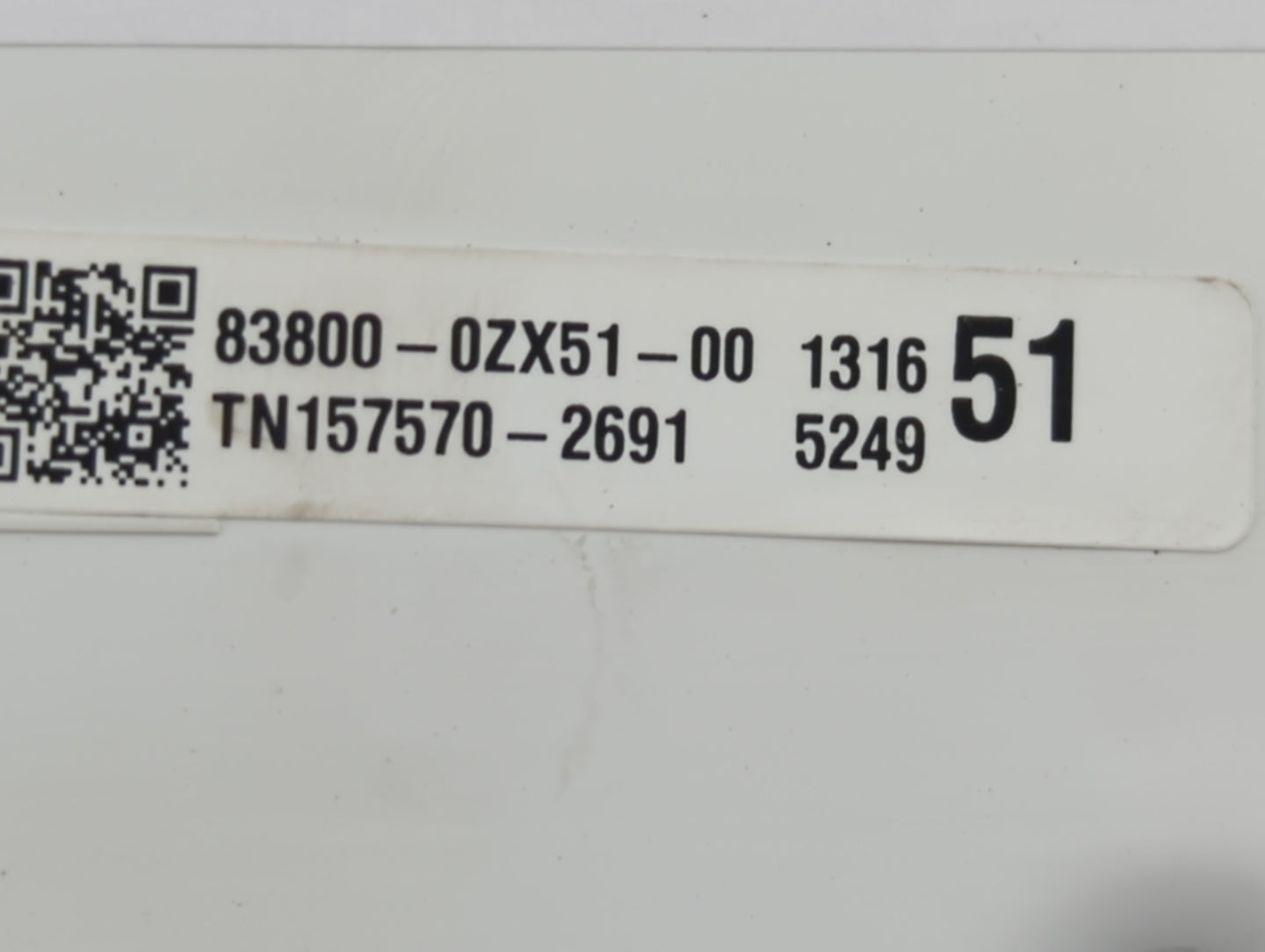 2014-2016 Toyota Corolla Instrument Cluster Speedometer Gauges P/N:TN157570-2691 83800-0ZX51-00 Fits Fits 2014 2015 2016 OEM
