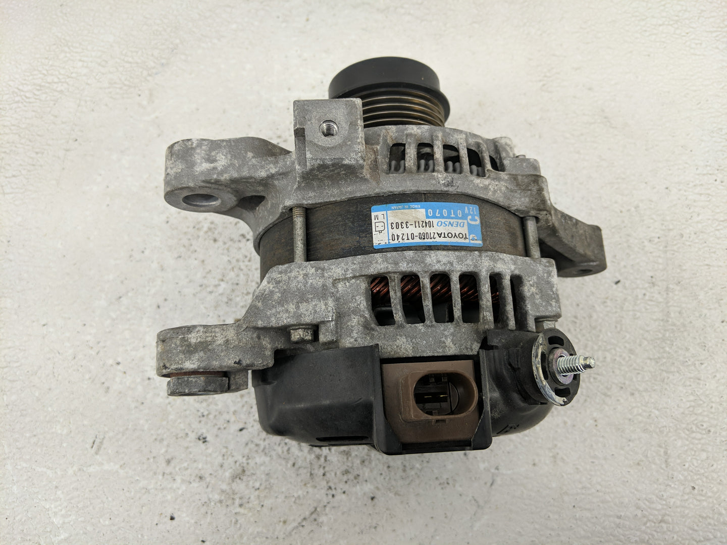 2014-2019 Toyota Corolla Alternator Replacement Generator Charging Assembly Engine OEM P/N:27060-0T240 Fits OEM Used Auto Pa